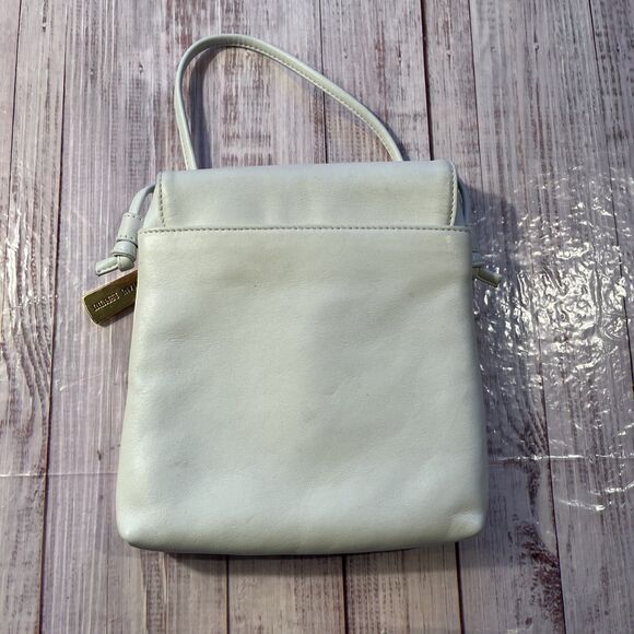 Giani Bernini Signature Logo White Genuine Leather Crossbody Bag/Purse. - Picture 3 of 12